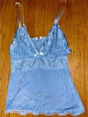 Light Blue Lace Camisole Top